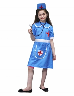 Our Helper Nurse Costume with Stethescope for Girls